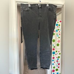 Faded black jeans